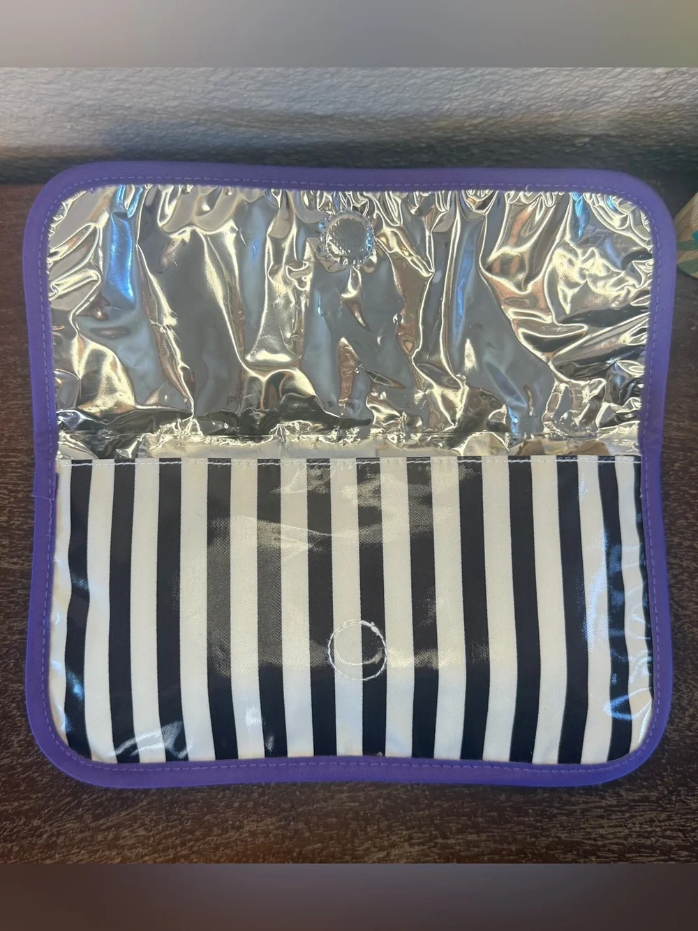 Henri Bendel Mini Flat Iron Case / Makeup Bag Pouch